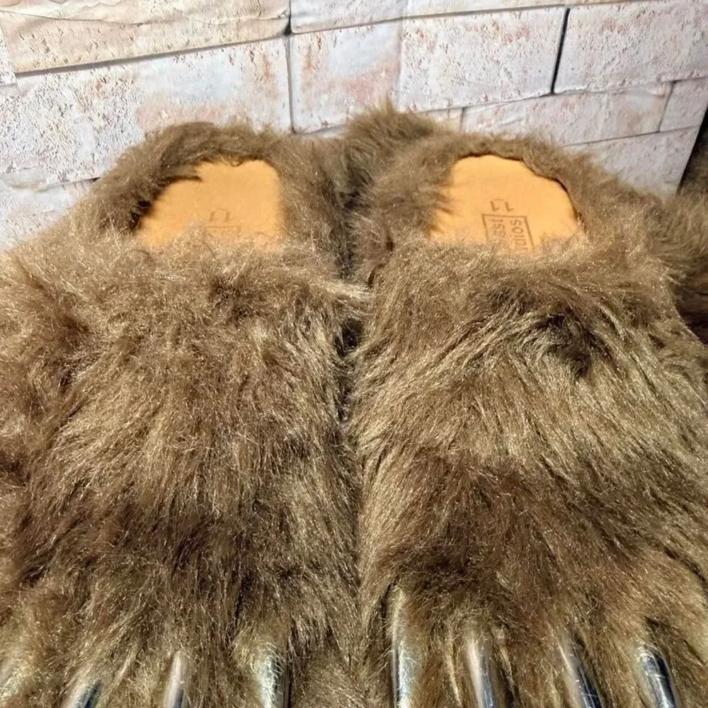 Bravest-studios Men's Brown Slippers